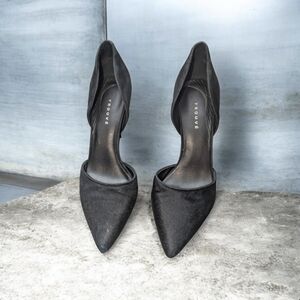 Trouvé black d'Orsay pointed Toe Heels